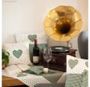 matches21 HOME & HOBBY Platzset Landhausstil Rot Karo mit Herz-Borte Bild 3