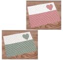 matches21 HOME & HOBBY Platzset Landhausstil Rot Karo mit Herz-Borte Bild 4
