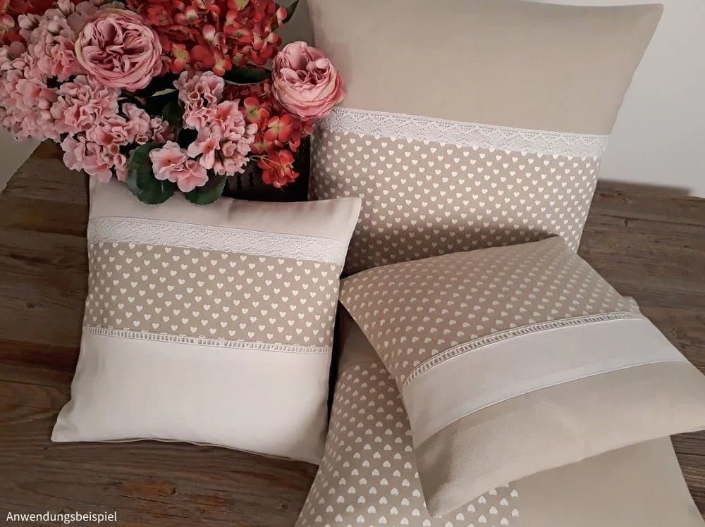 matches21 HOME & HOBBY Geschirrtuch Landhausstil Waffelpiquee Herzchen - Bild 3