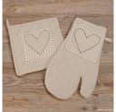 matches21 HOME & HOBBY Topflappen Landhaus Premium 20x20 cm Beige Bild 1