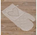 matches21 Topflappen Landhaus Karo Herz Beige Braun Bild 2