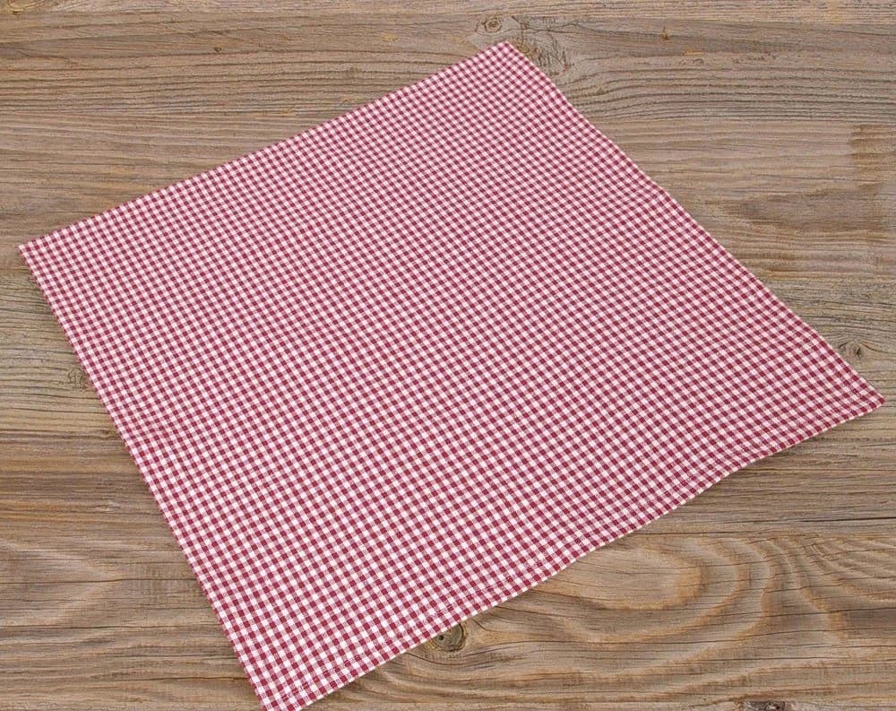 matches21 HOME & HOBBY Serviette Rot Kariert 45x45 cm - Bild 2