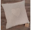 matches21 HOME & HOBBY Kissenbezug 30x30 cm Herz Beige Landhausstil Baumwolle Bild 2