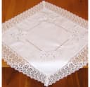 matches21 HOME & HOBBY Tischdecke CORA Spitze & Stickerei Landhausstil Polyester Bild 2