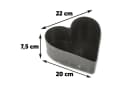 matches21 HOME & HOBBY Pflanzschale Herz Schwarz Marmor Bild 1