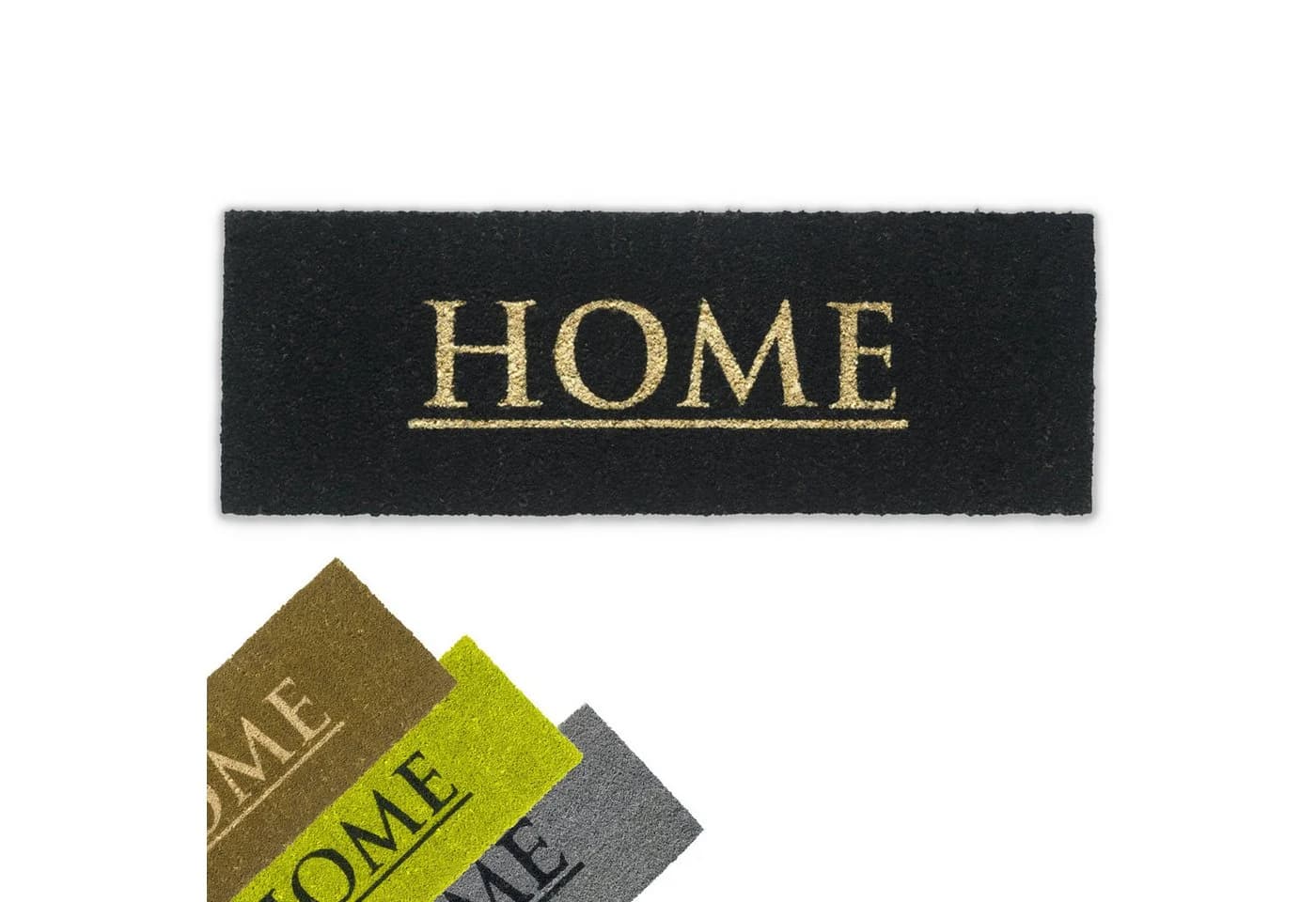 matches21 HOME & HOBBY Fußmatte Schwarz Kokos Home - Bild 2