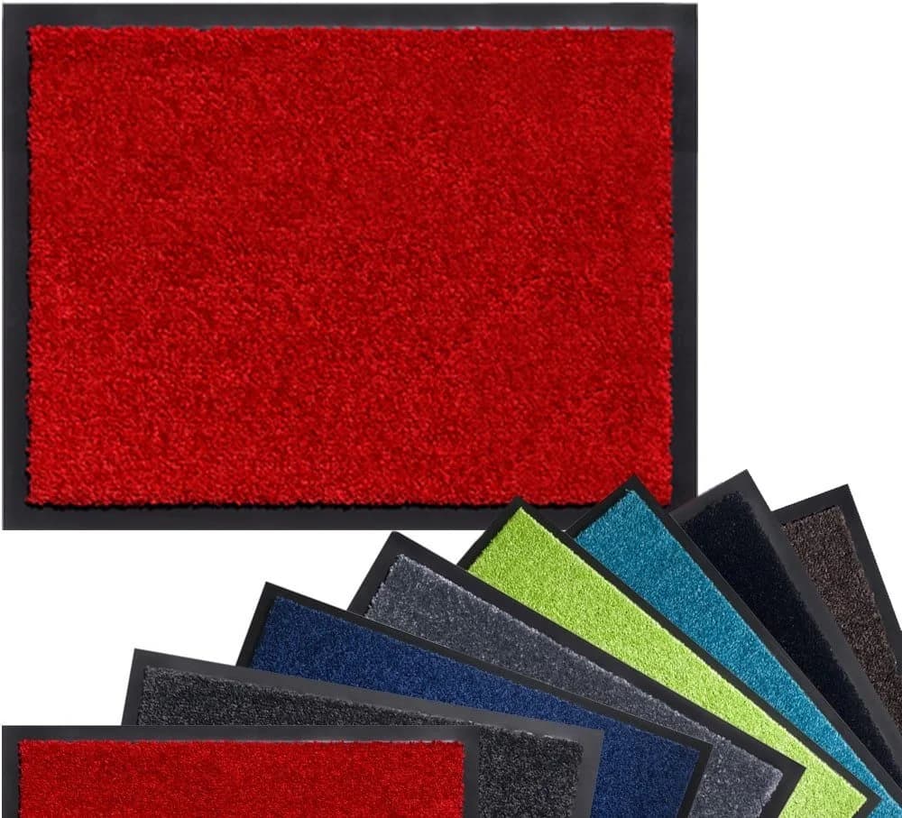 matches21 HOME & HOBBY Fußmatte Rot 60x80 cm Schmutzfangmatte