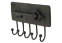 Macosa Home Wandhaken Schlüsselleiste 5 Haken Metallhaken Braun Antik rost Schlüssel-Haken Bild 1