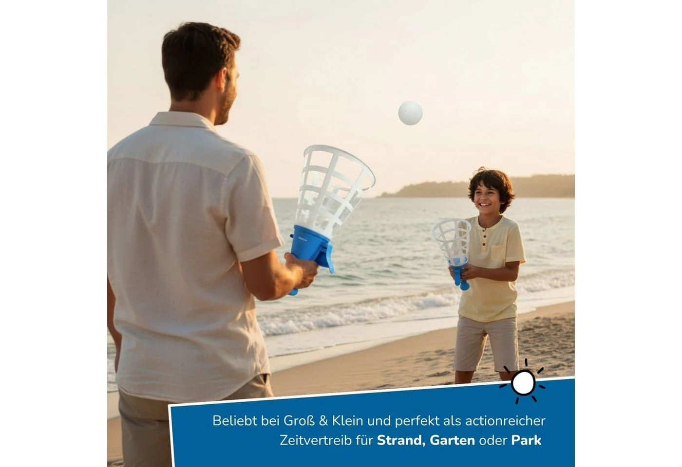 alldoro XXL Fangballspiel 4-tlg. mit 2 riesigen Fangbechern (31 cm) und 2 Bällen - Bild 4