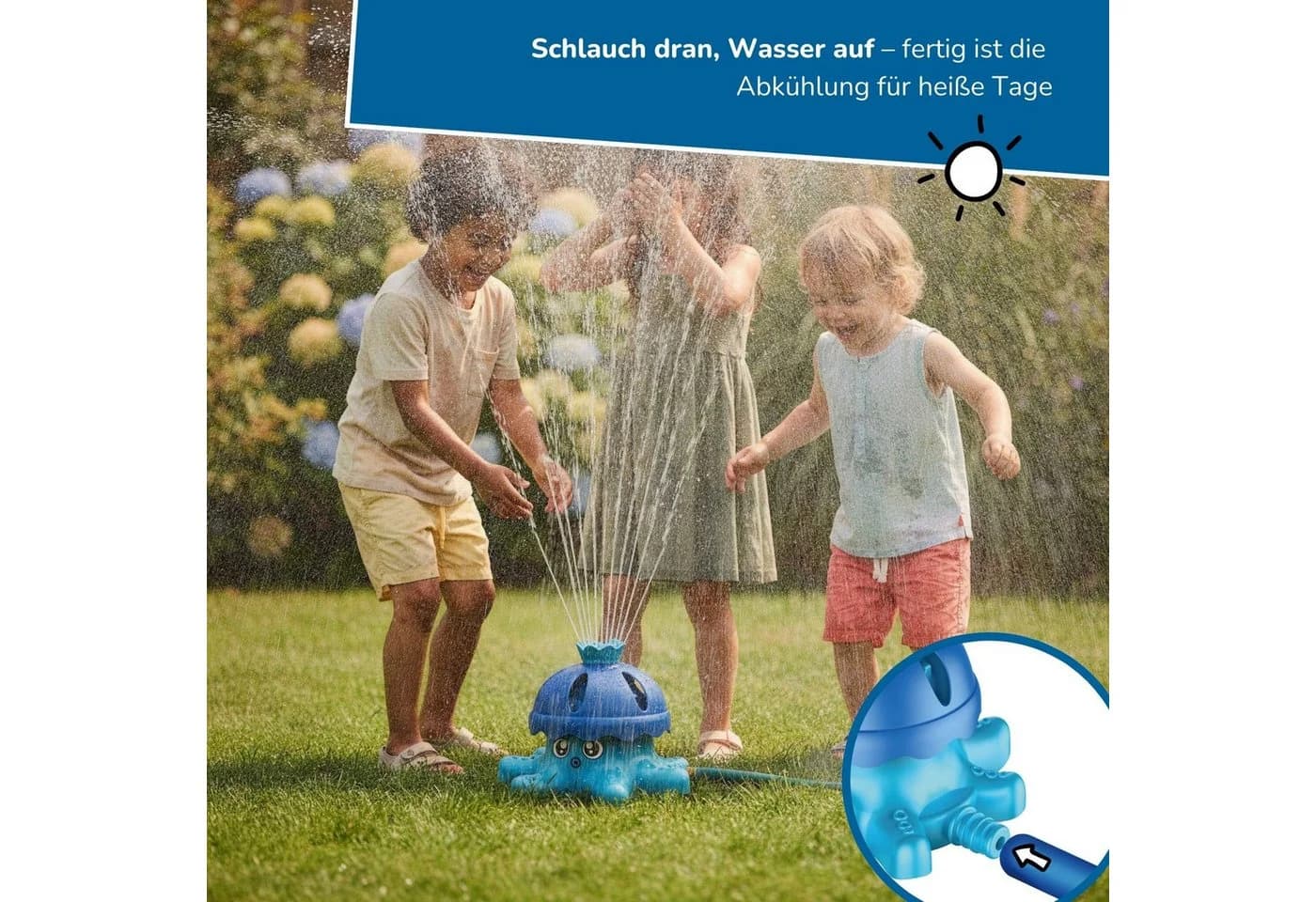 alldoro Wassersprinkler Oktopus Blau - Bild 3