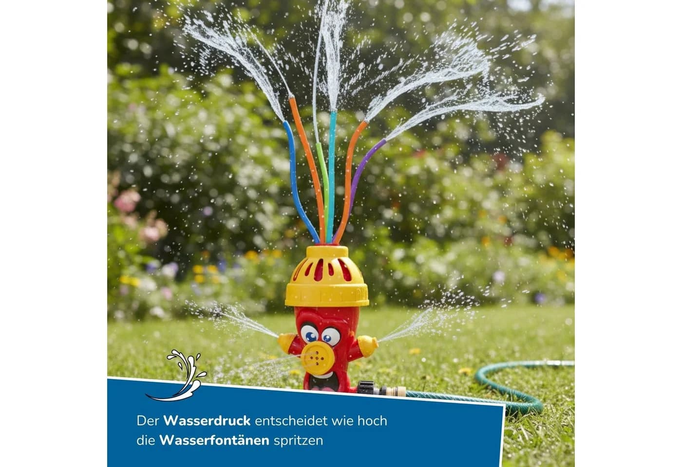 alldoro Spiel-Wassersprenkler Kinder Hydrant Rot-Gelb - Bild 4