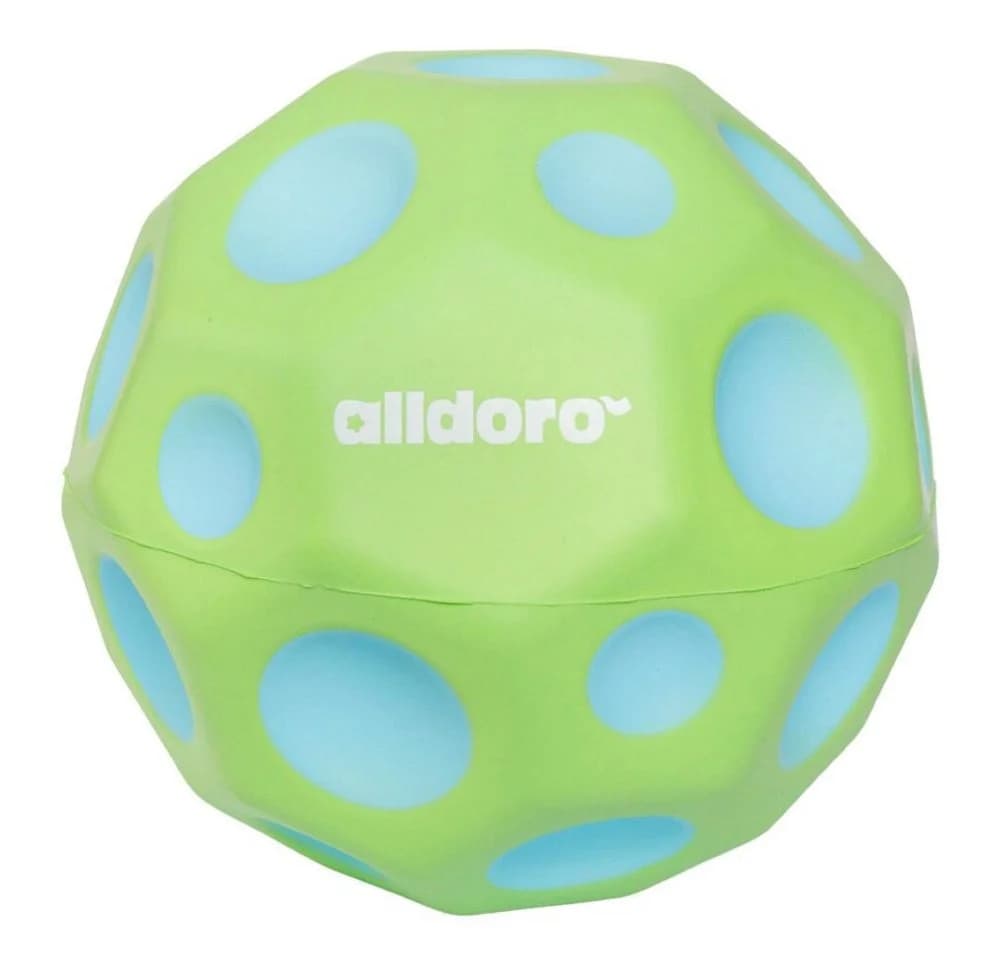 alldoro XXL Bouncing Ball 15 cm mit Pop-Sound und hoher Sprungkraft, Flummi-Ball mit Kratern - Bild 2