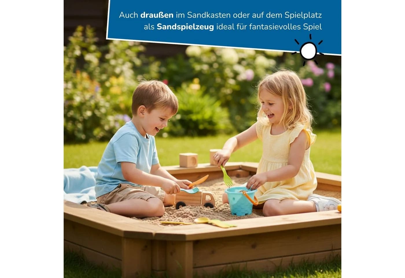 alldoro Spielbesteck Kinderküchen Besteck-Set 17-teilig mit Besteckkasten - Bild 4