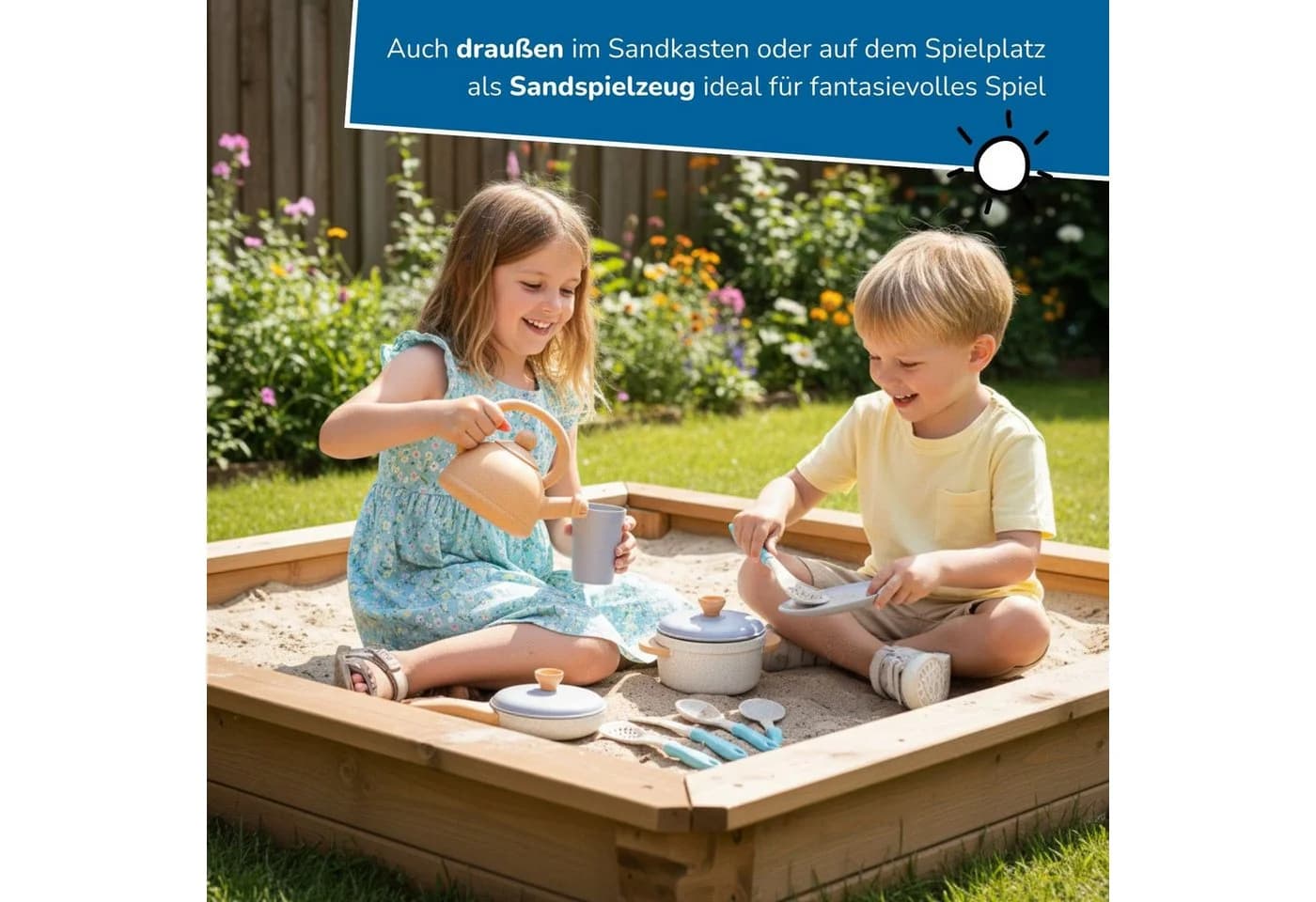 alldoro Spiel-Kochgeschirr 14-teilig Bunt Kinderküchen-Zubehör - Bild 4