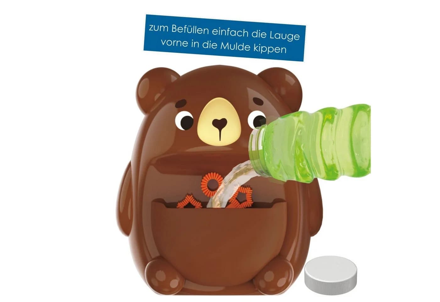 Seifenblasenmaschine Bär Braun - Kinderspielzeug für Outdoor - Bild 4