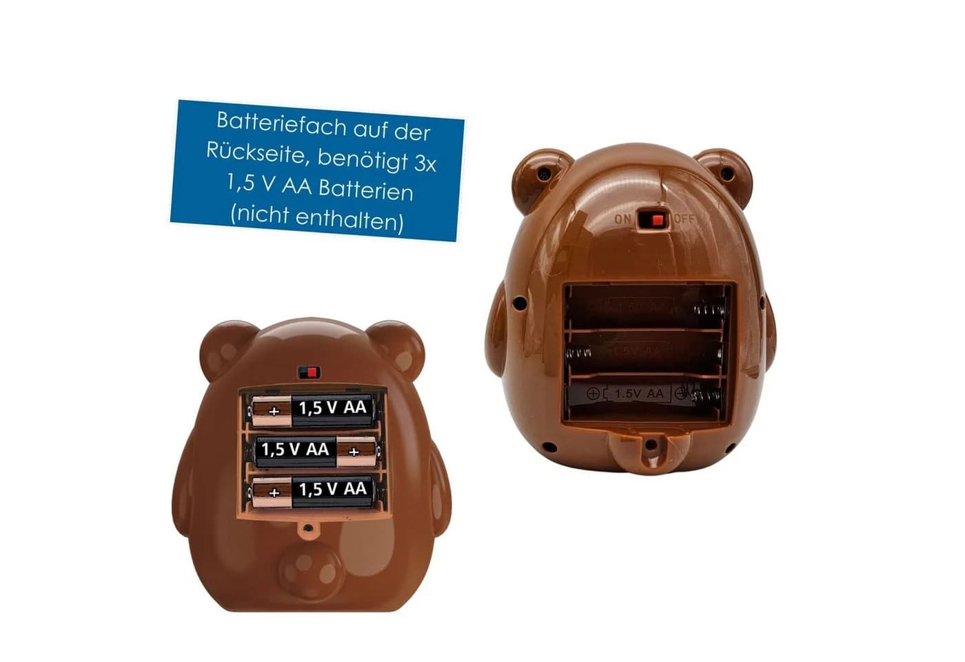 Seifenblasenmaschine Bär Braun - Kinderspielzeug für Outdoor - Bild 5