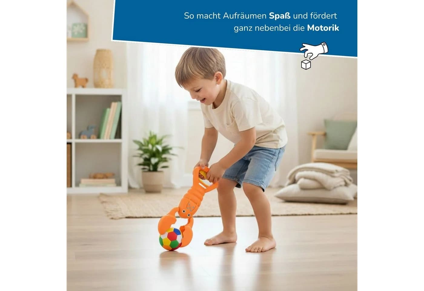 alldoro Sandgreifer Hummer Orange - Sandspielzeug für Kinder ab 3 Jahren - Bild 4