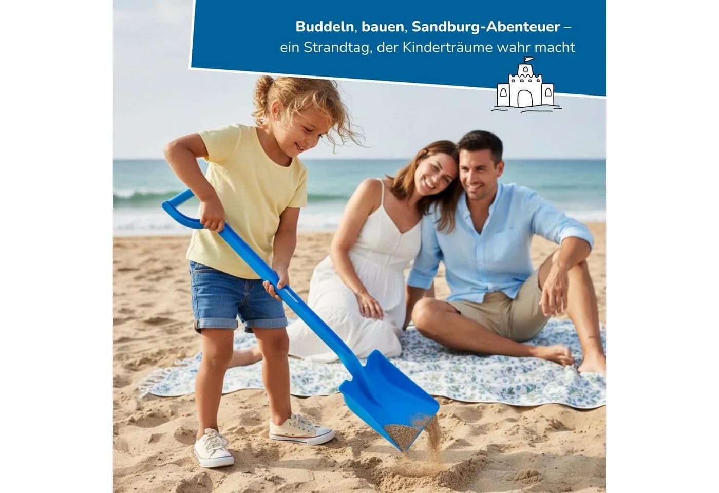 alldoro XXL Sandschaufel-Set 3-teilig 64 cm - Bild 3