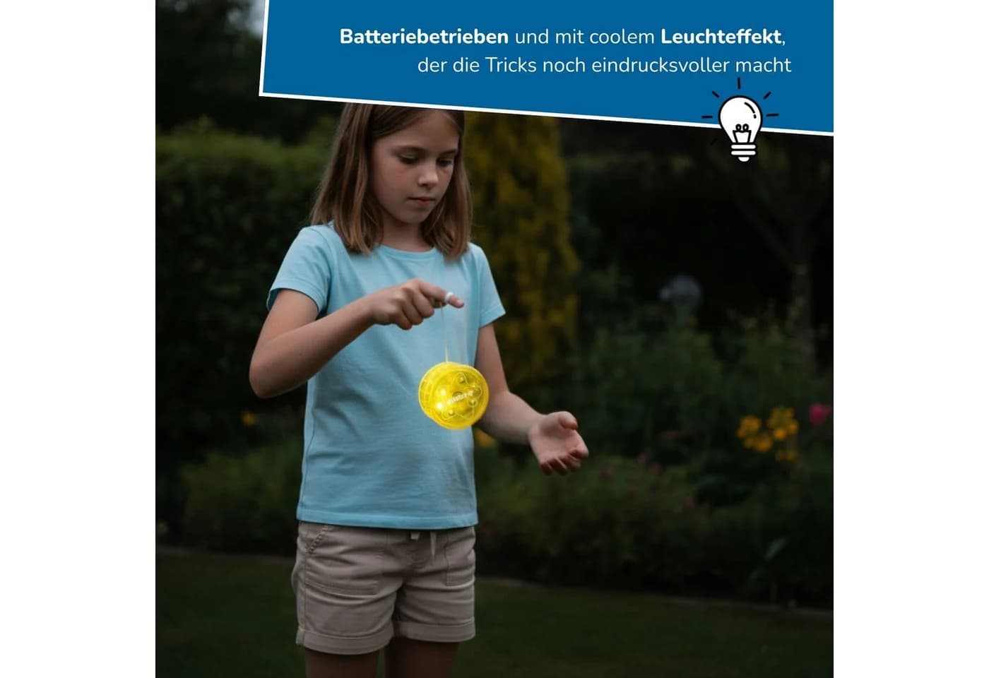alldoro Fidget-Gadget LED Jojo 6er Set mit Leuchteffekt Geschicklichkeitsspielzeug - Bild 4