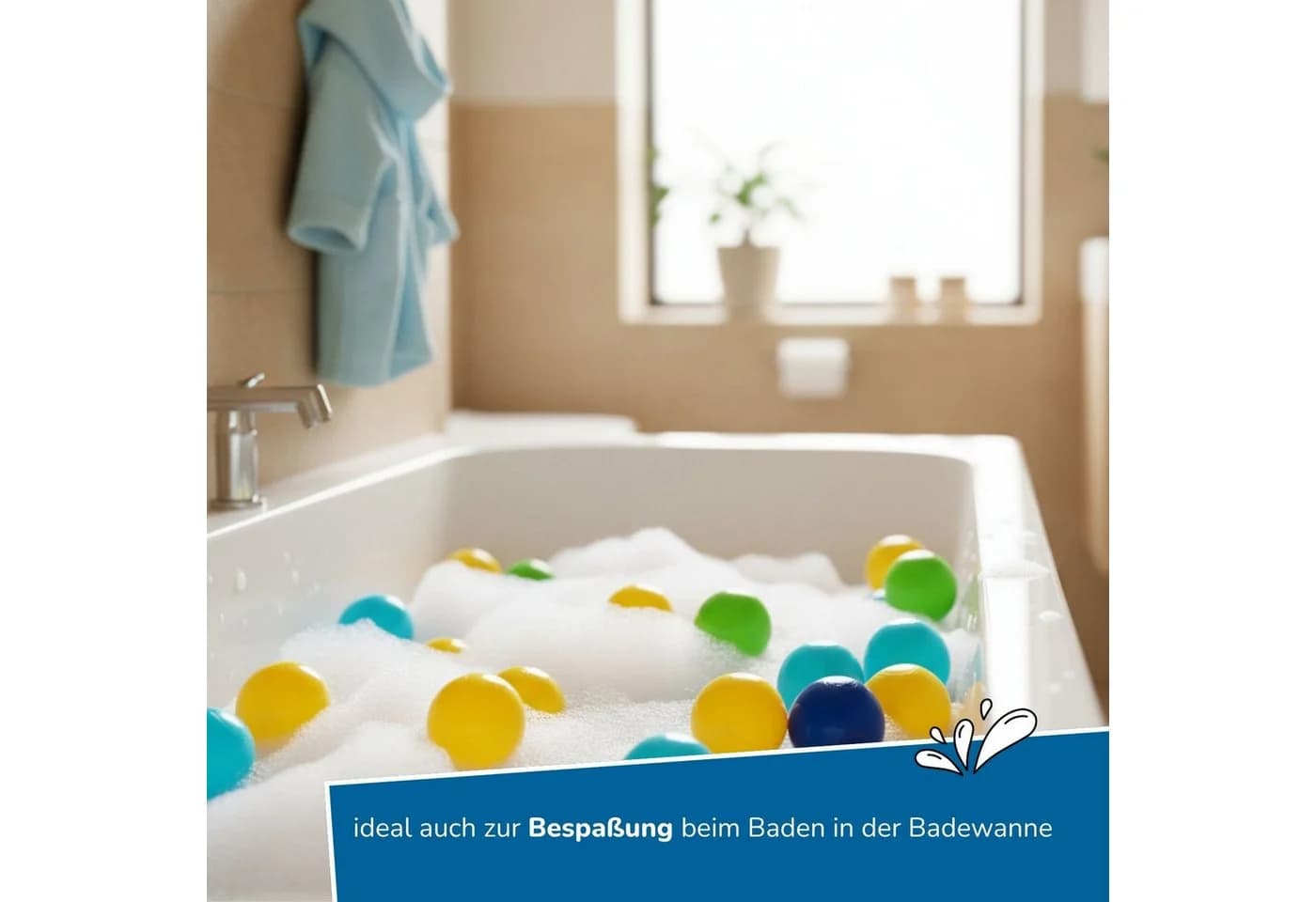 alldoro Bällebad-Bälle 500er Set bunt PE-Kunststoff Ø 6 cm mit Tragetasche - Bild 5