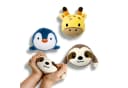 alldoro Plüschfigur 3er Set Anti-Stress Bälle Faultier Pinguin Giraffe Bild 2