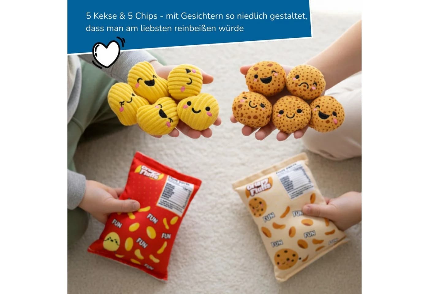 alldoro Plüsch Snack Set Chips & Kekse 12-teilig - Bild 3