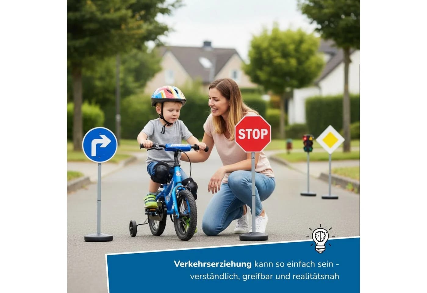 alldoro XXL Verkehrsset mit Ampel Schranke Schildern Pylonen - Bild 4