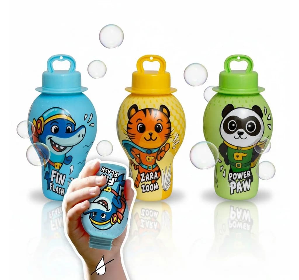 alldoro Seifenblasenstab 12er Set - Animal-Heroes Design - Bild 2