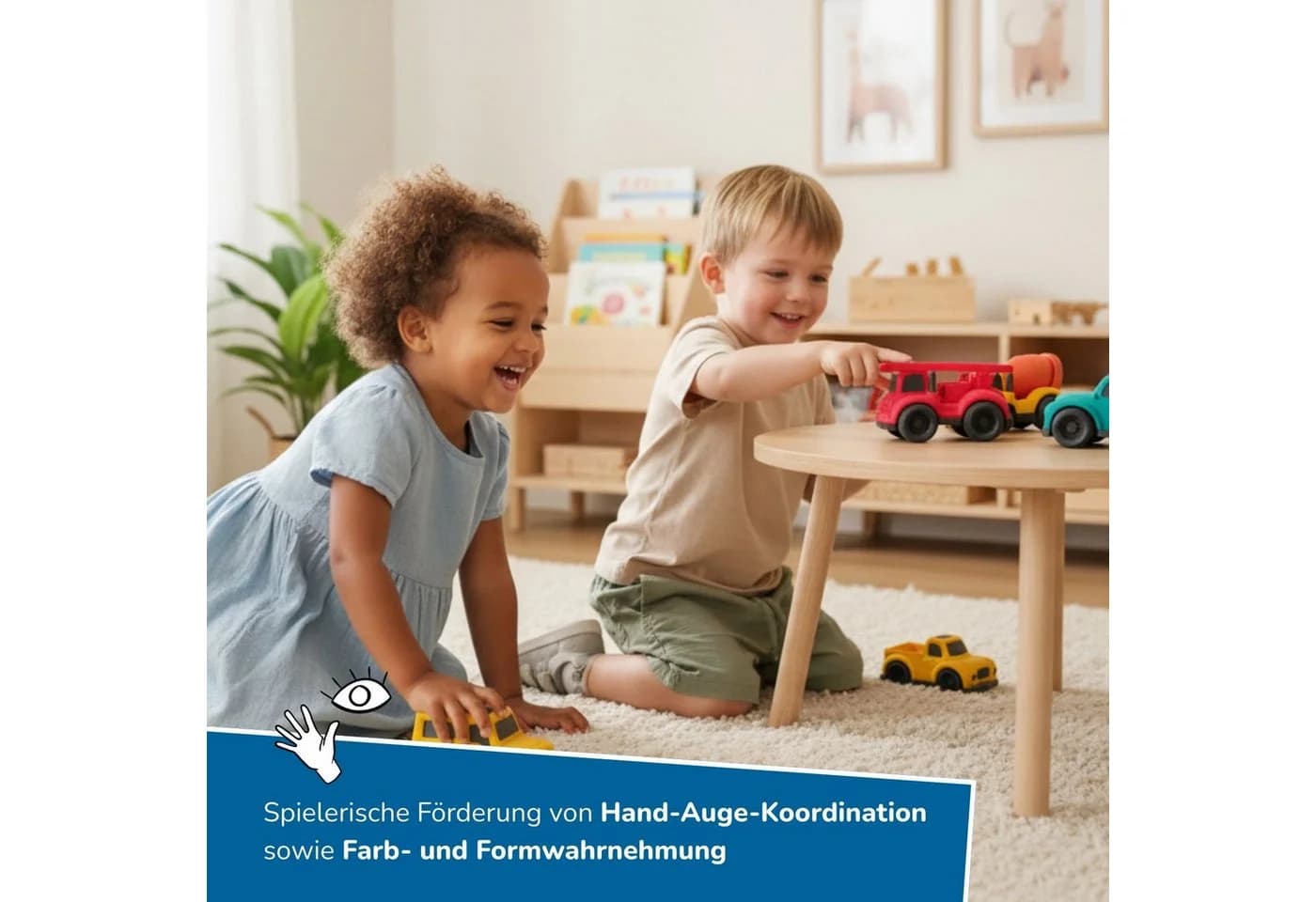 alldoro Mini Spielzeugautos, 8 verschiedene, kleine Spielfahrzeuge im Set, Bunte Spielautos für Kinder ab 1 Jahr zum Spielen drinnen & draußen - Bild 3