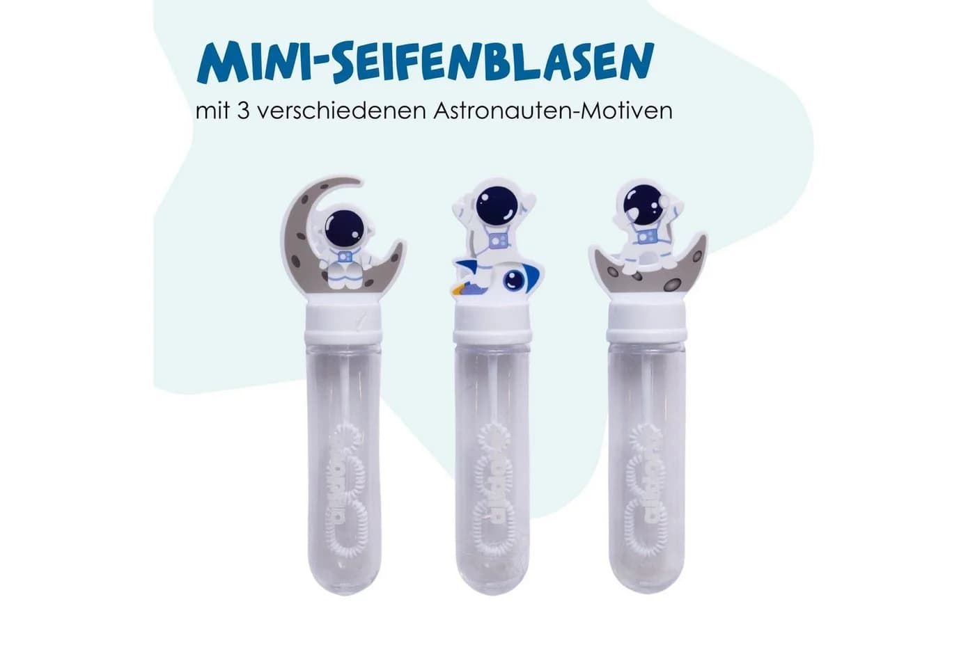 alldoro Seifenblasenstab 24er Set Mini Seifenblasen Astronaut bunt