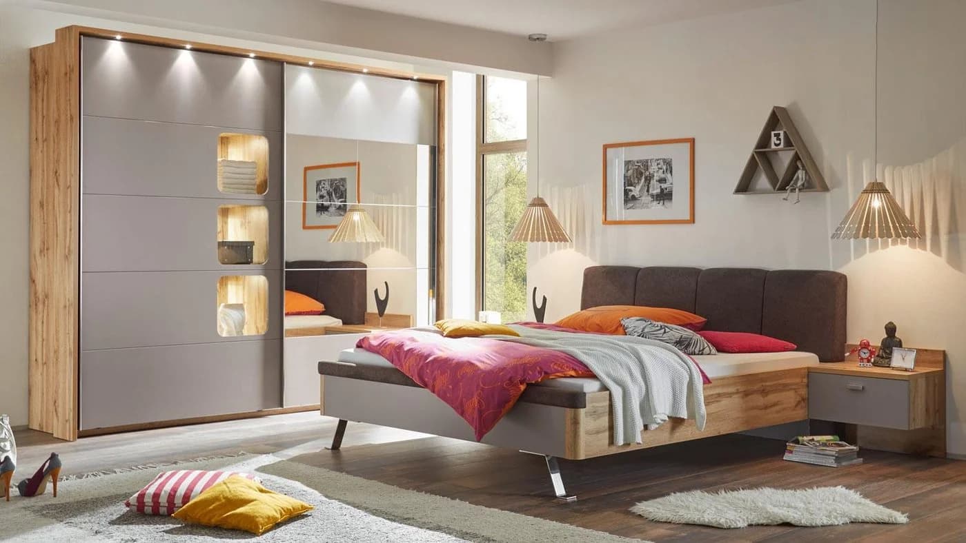 Möbel Akut Bettanlage MONACO 180x200 cm mit gepolstertem Kopfteil - Bild 4