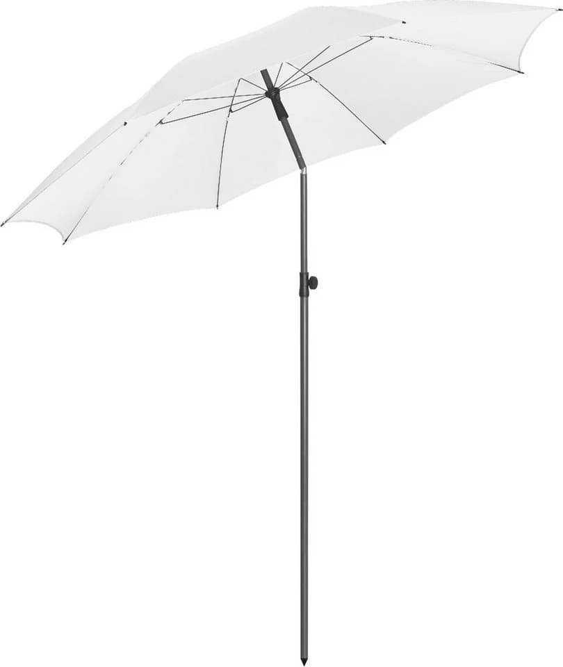 FARE Sonnenschirm XL weiß höhenverstellbar knickbar - Bild 2