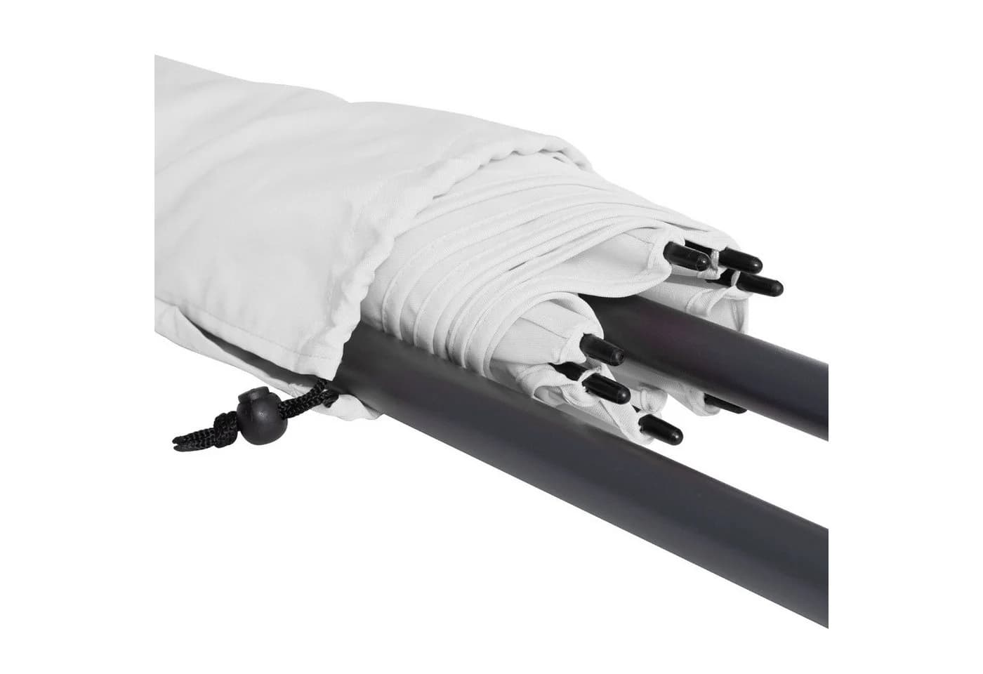 FARE Sonnenschirm XL weiß höhenverstellbar knickbar - Bild 3