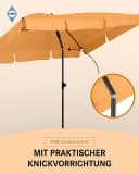 FARE Sonnenschirm Höhenverstellbar Knickvorrichtung UPF 50+ Orange Bild 5