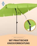 FARE Sonnenschirm Höhenverstellbar Knickvorrichtung UPF 50+ Grasgrün Bild 5