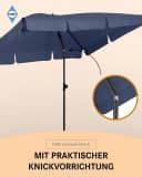FARE Sonnenschirm rechteckig blau höhenverstellbar mit Knickvorrichtung Bild 5