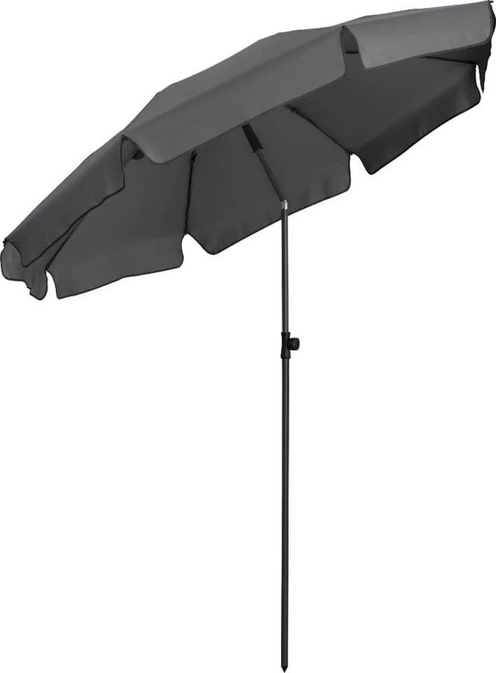 FARE Sonnenschirm M Grau Volant höhenverstellbar knickbar - Bild 2