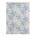 LICHTBLICK Seitenzugrollo Blueprint Palms Blau Klemmfix Bild 1