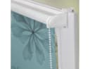 LICHTBLICK ORIGINAL Seitenzugrollo Aqua Floral Blau Klemmfix Bild 4