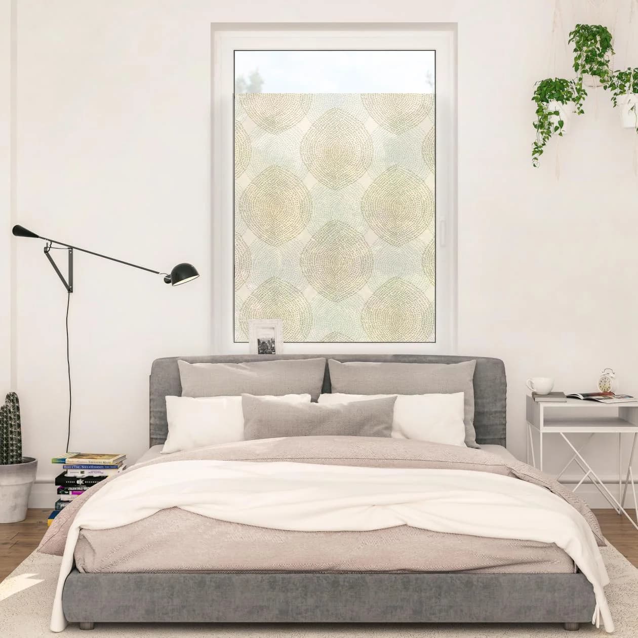 LICHTBLICK Fensterfolie Beige Selbstklebend Sichtschutz PVC - Bild 2