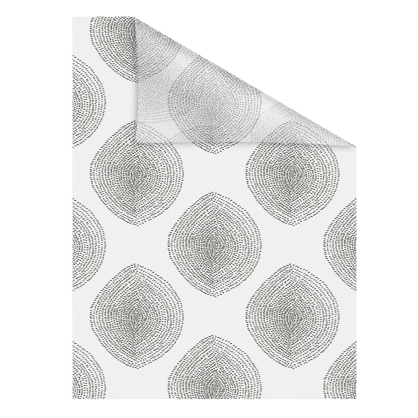 LICHTBLICK Fensterfolie Stripy Boho Drop Weiß Selbstklebend Sichtschutz