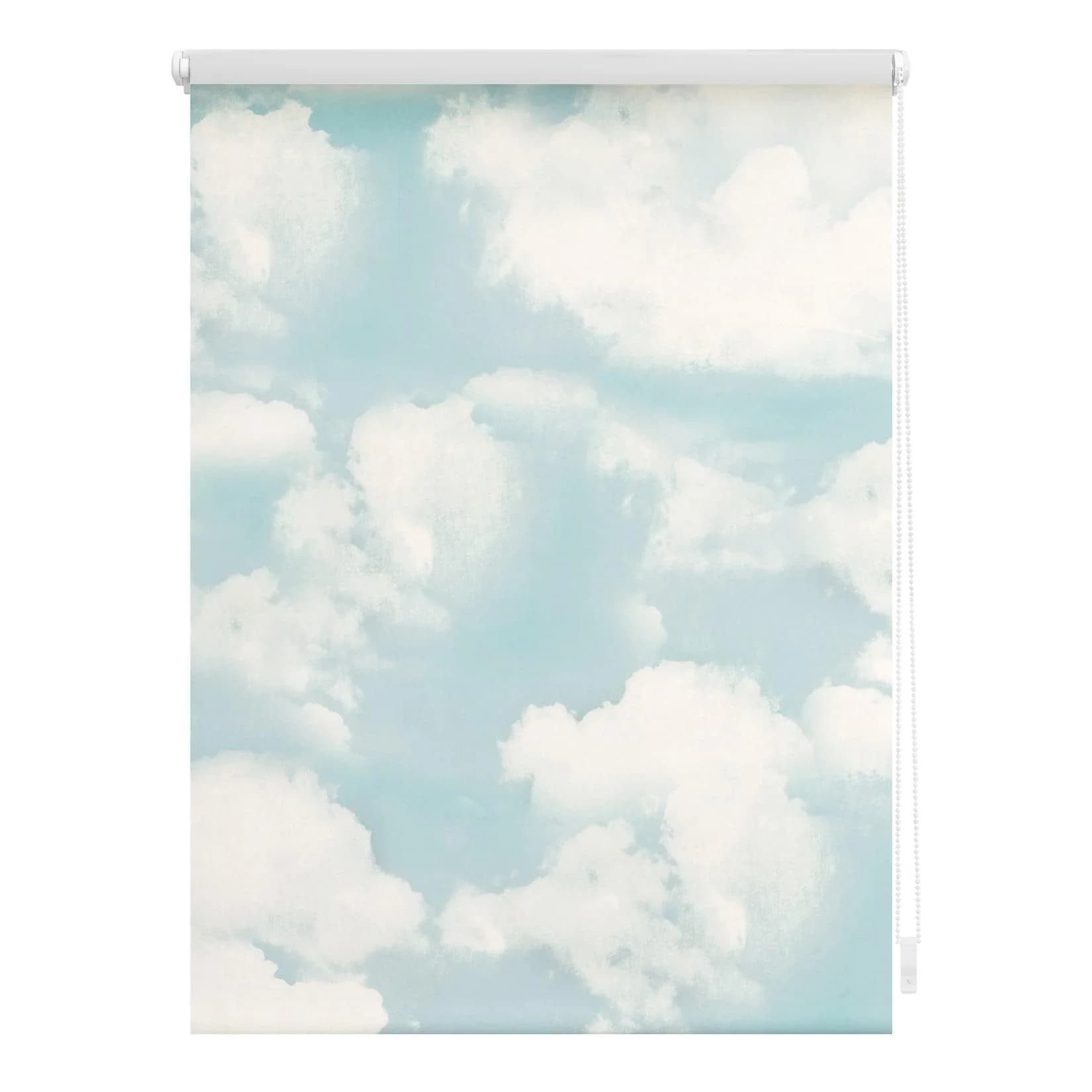 LICHTBLICK Seitenzugrollo Klemmfix Verdunkelung Wolken Blau