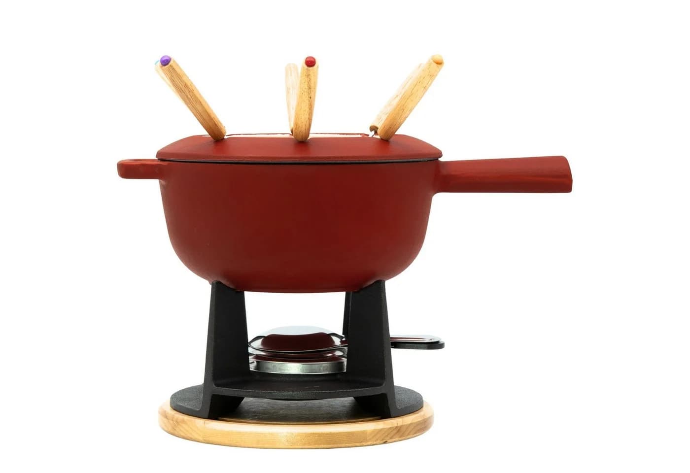 osoltus Käsefondue Gusseisen matt rot Emaille - Bild 2