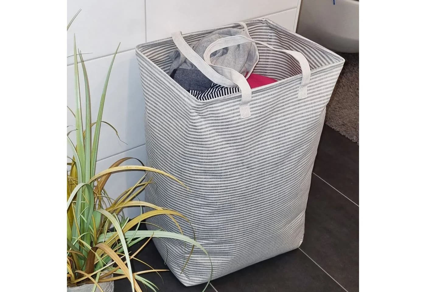 osoltus Wäschesortierer Stockholm Organizer 70L mit Griffen - Bild 4