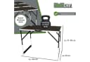 TRUTZHOLM Multifunktionstisch 3er Set höhenverstellbar & klappbar Schwarz/Silber Bild 1