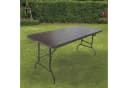 TRUTZHOLM Klapptisch Buffettisch Grau Holzoptik Bild 1
