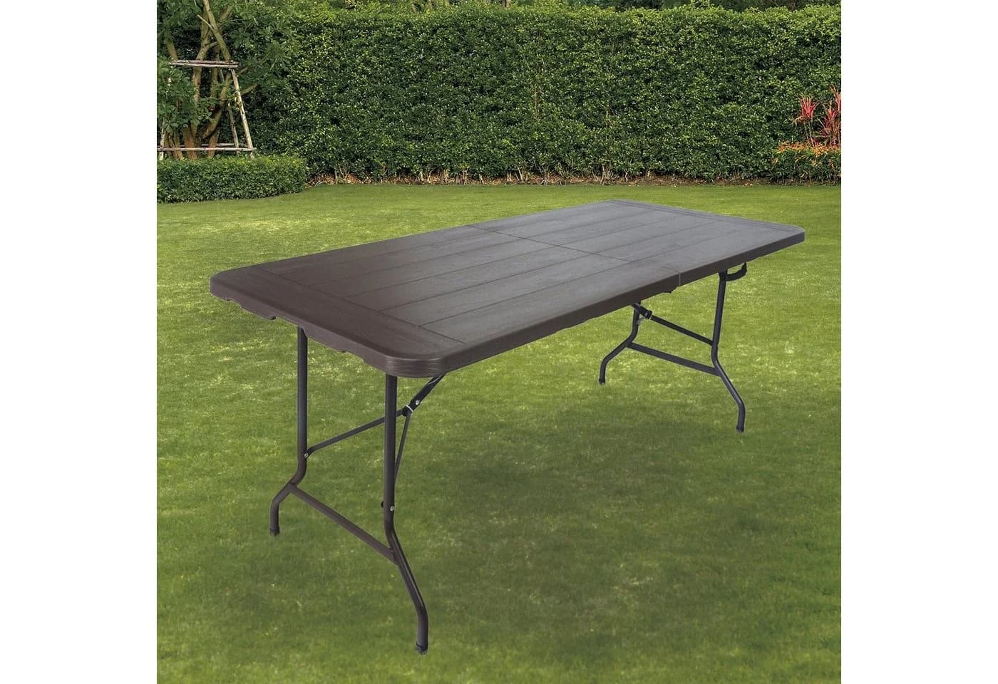 TRUTZHOLM Klapptisch Buffettisch Grau Holzoptik