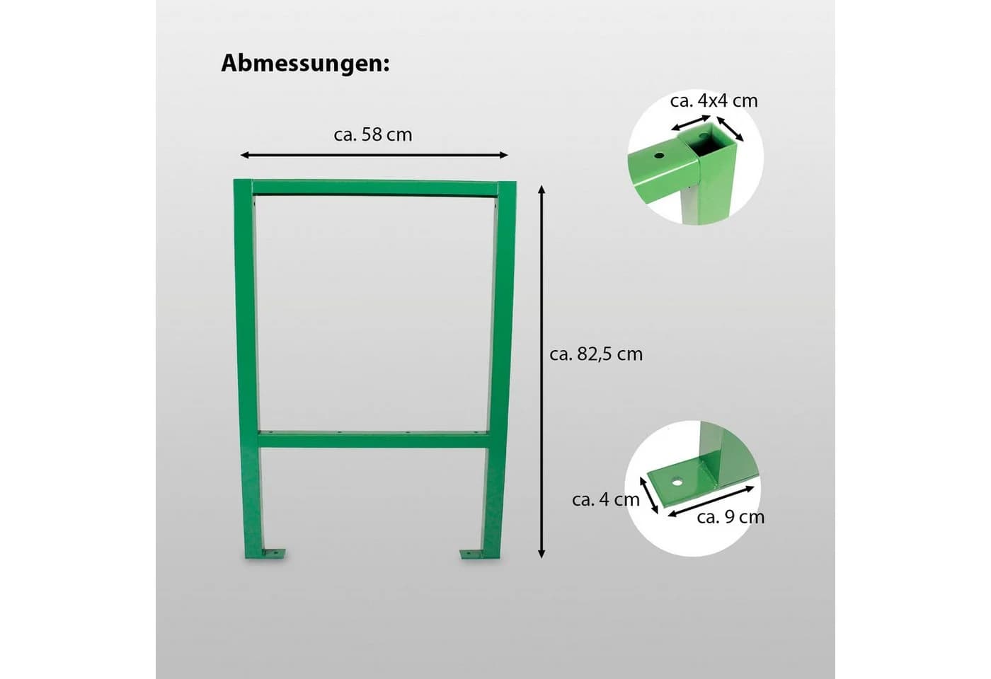 TRUTZHOLM Werkbank Untergestell Paar Grün Stahl - Bild 5