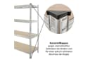 TRUTZHOLM Steckregal 180x160x60 cm Traglast 1t Steckregal Lagerregal Werkstattregal Bild 5
