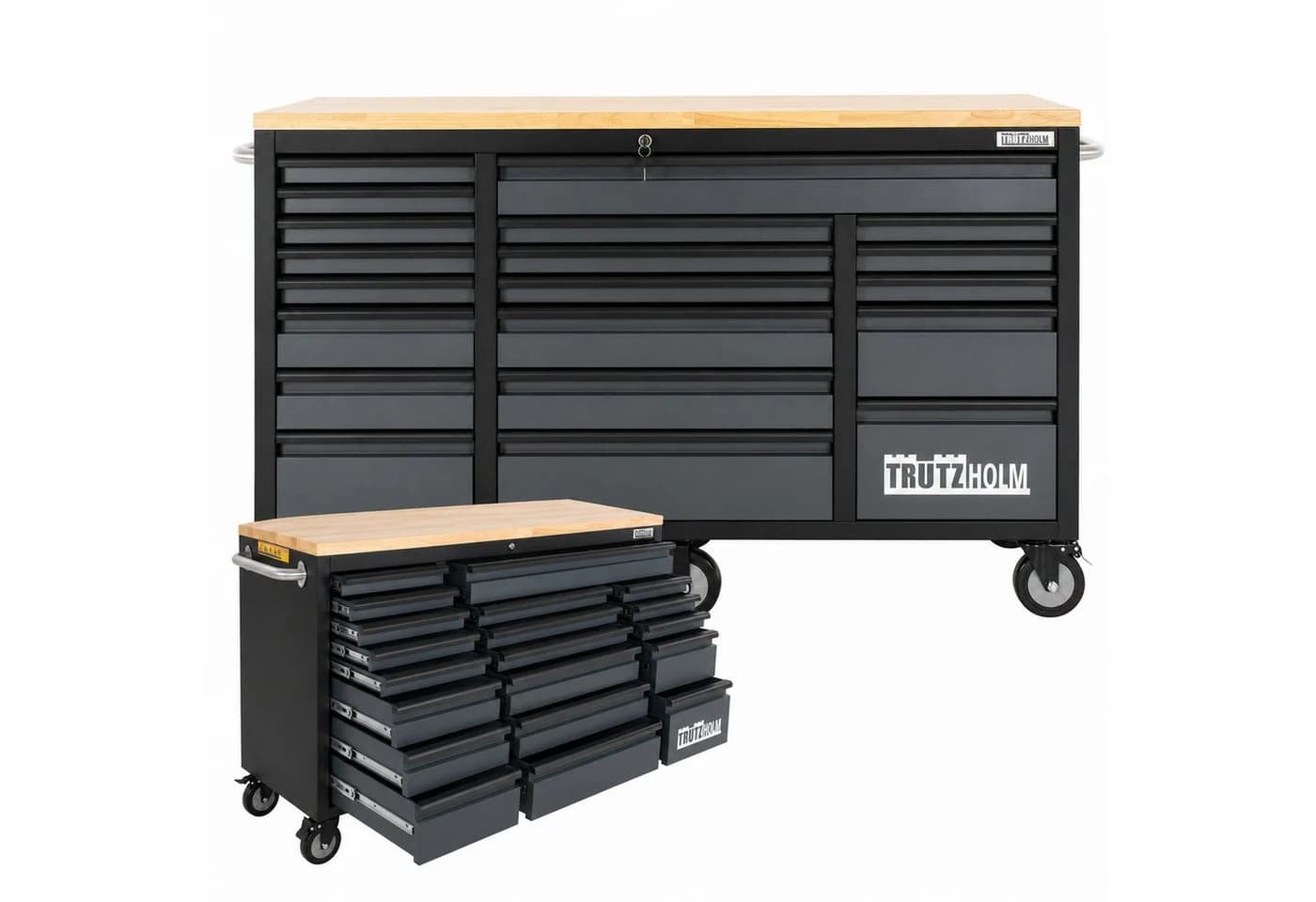 TRUTZHOLM Werkstattwagen Deluxe XXL Anthrazit 20 Schubladen - Bild 2
